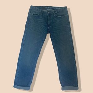 Mid-rise, cropped/cuffed Calvin Klein jeans